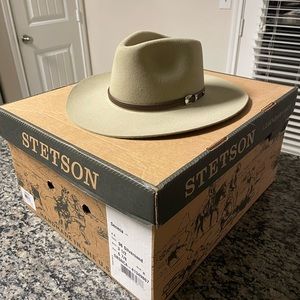 Stetson 4X Seneca Silversand Buffalo Felt Hat - Color 98 Silversand - Size 6 7/8